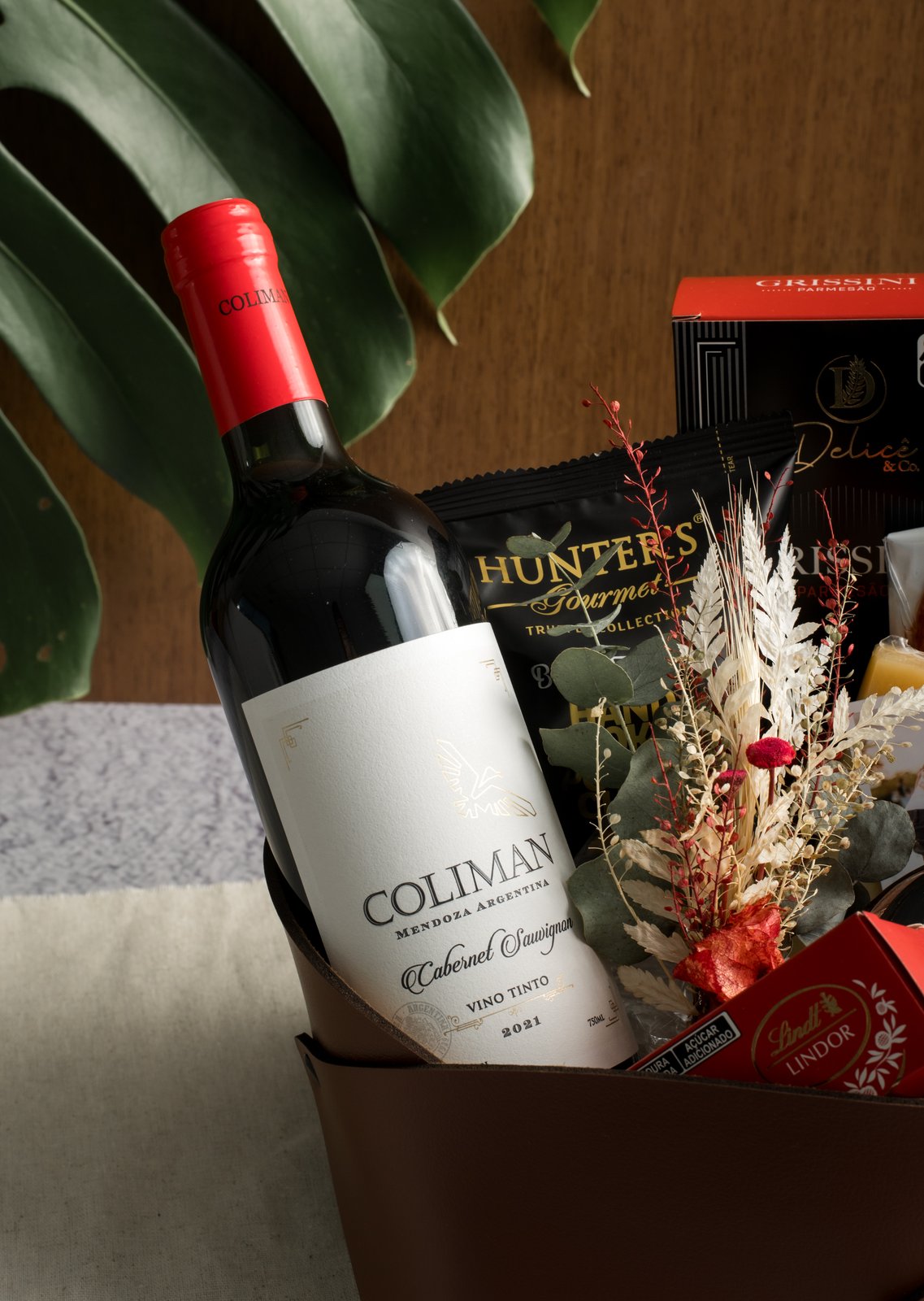 Cesto Amor de Pai com a opção de vinho Coliman