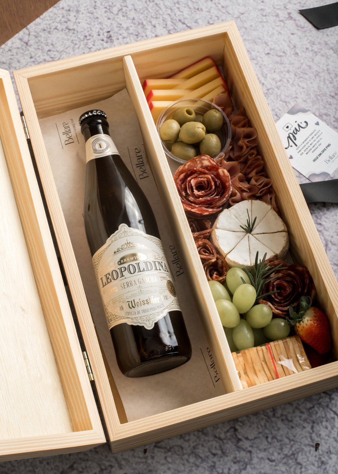 Cesta Frios, Afeto e Paizão com cerveja Leopoldina Weissbier